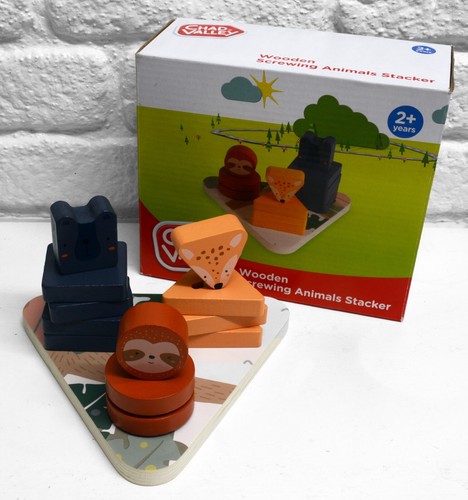 Wooden animal stacker - wooden,