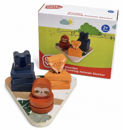 Wooden animal stacker - stacker, fun