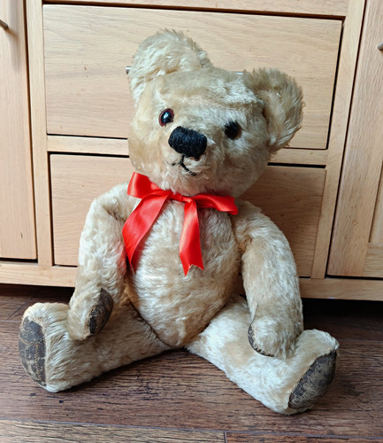 Vintage mohair teddy bear - mohair,