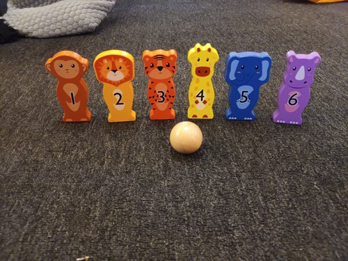 Child wooden skittles set - child’s,